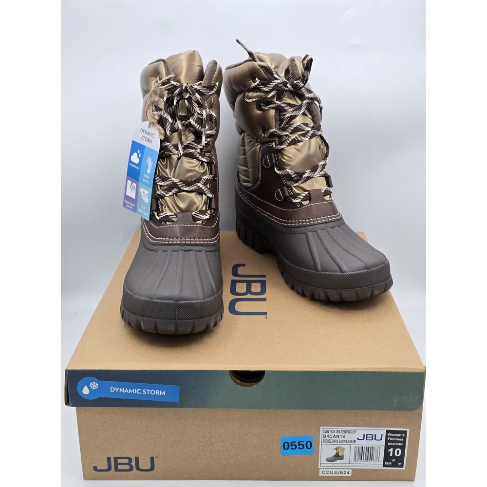 JBU by Jambu womens‎ Canyon Waterproof  Winter Boots Bronze Dark Brown - Sz 10 M